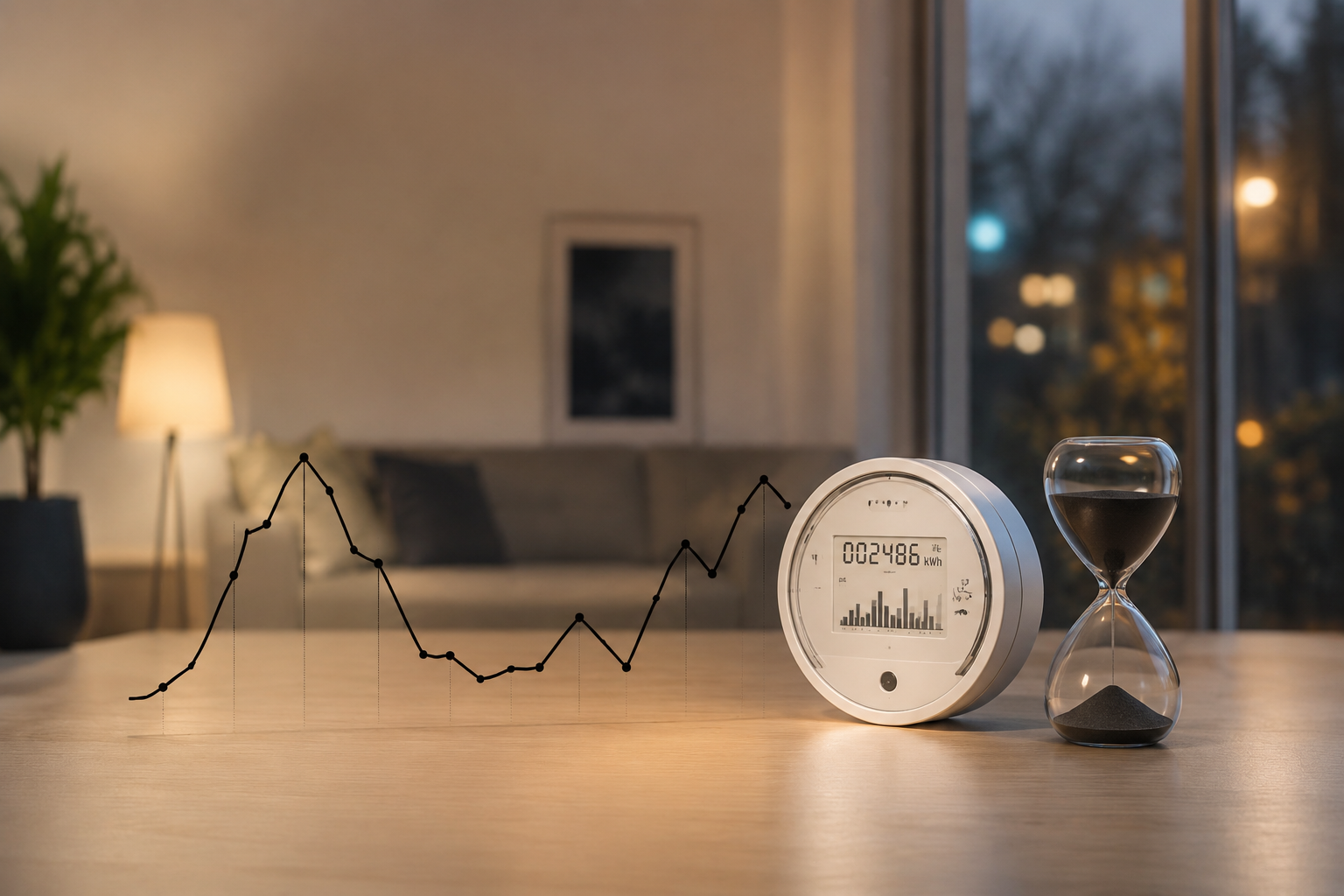 Jaka taryfa na prąd do domu — porównanie stref czasowych taryf G11, G12 i G12w na dobowym wykresie zużycia energii w gospodarstwie domowym